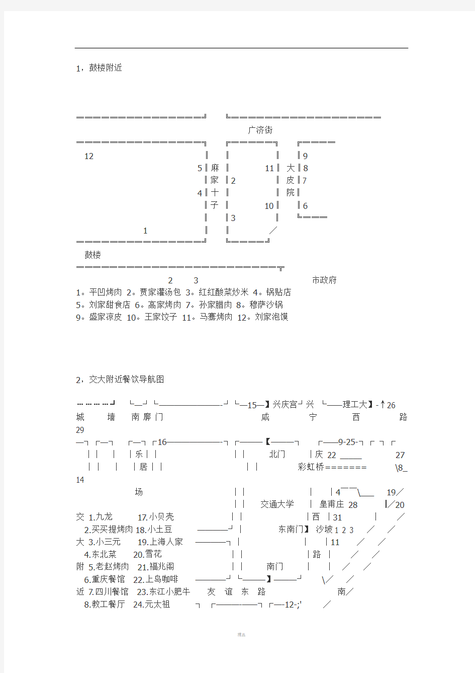 西安小吃地图