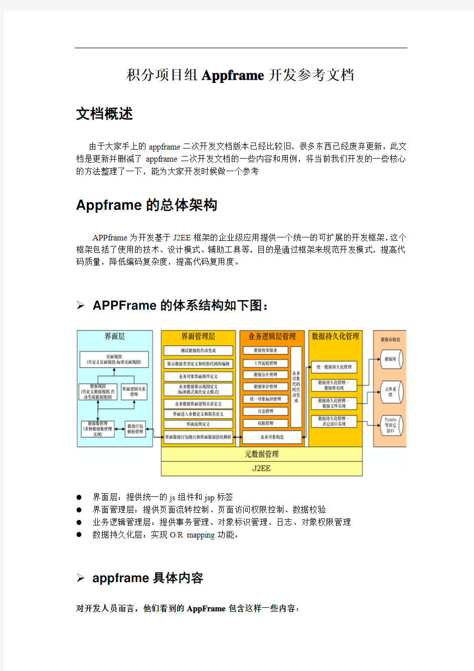 Appframe开发手册-积分项目组