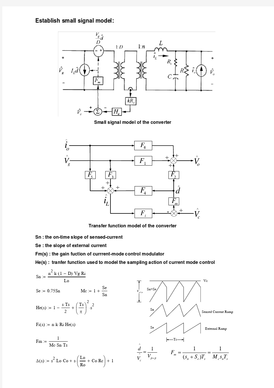 小信号建模,mathcad