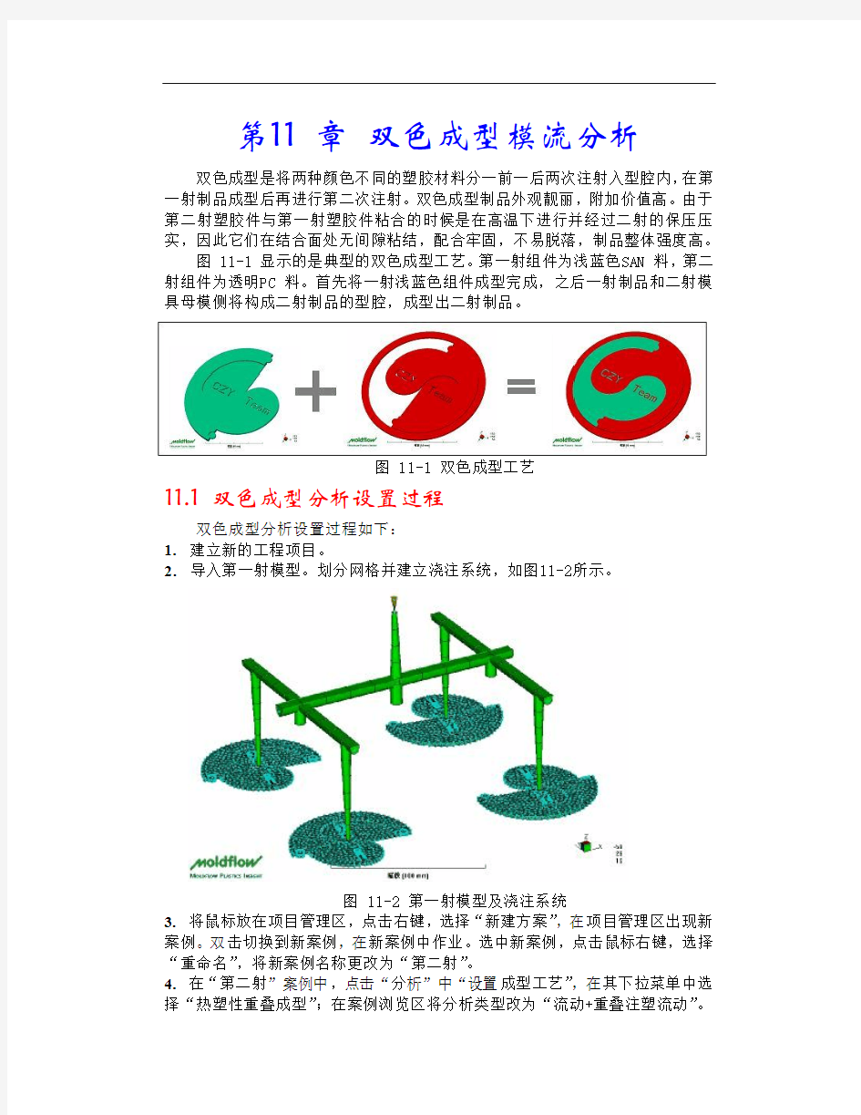 moldflow6.1中文教程第11 章 双色成型模流分析