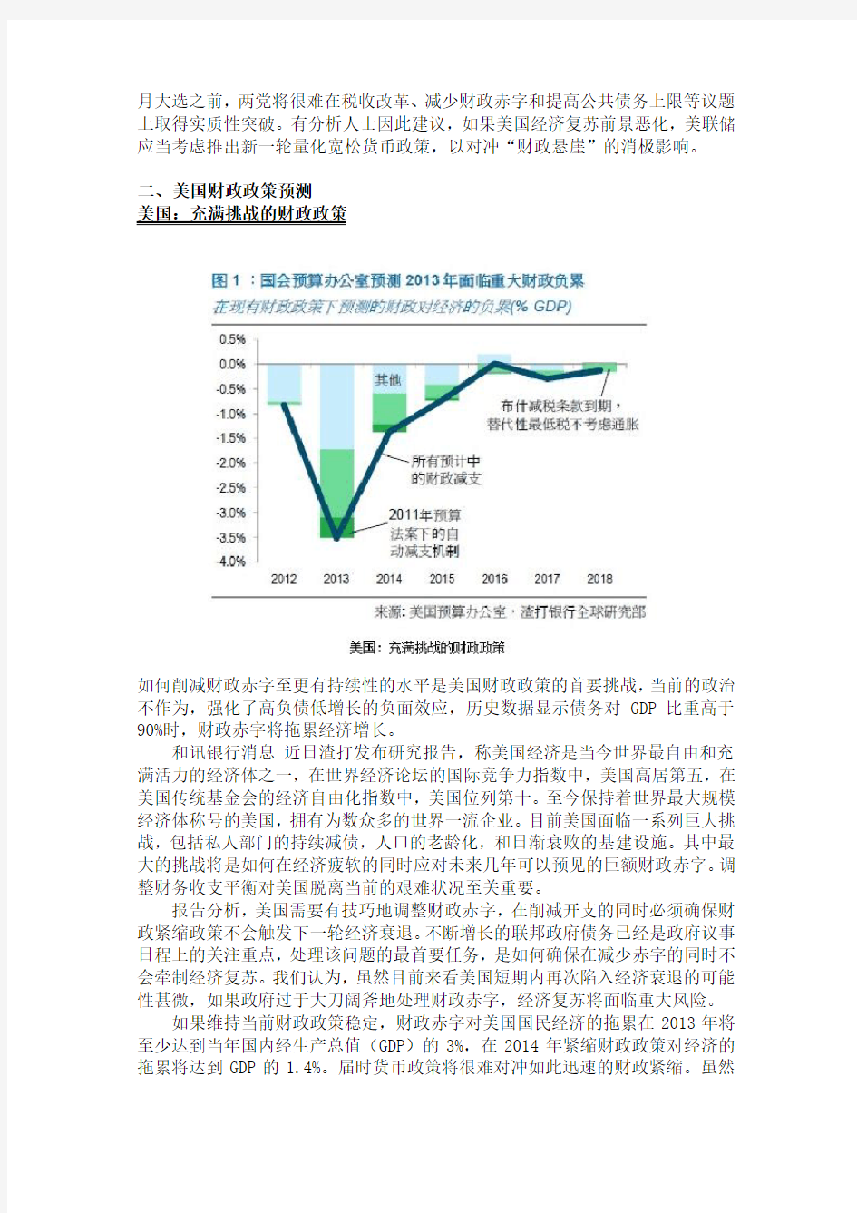 美国财政政策