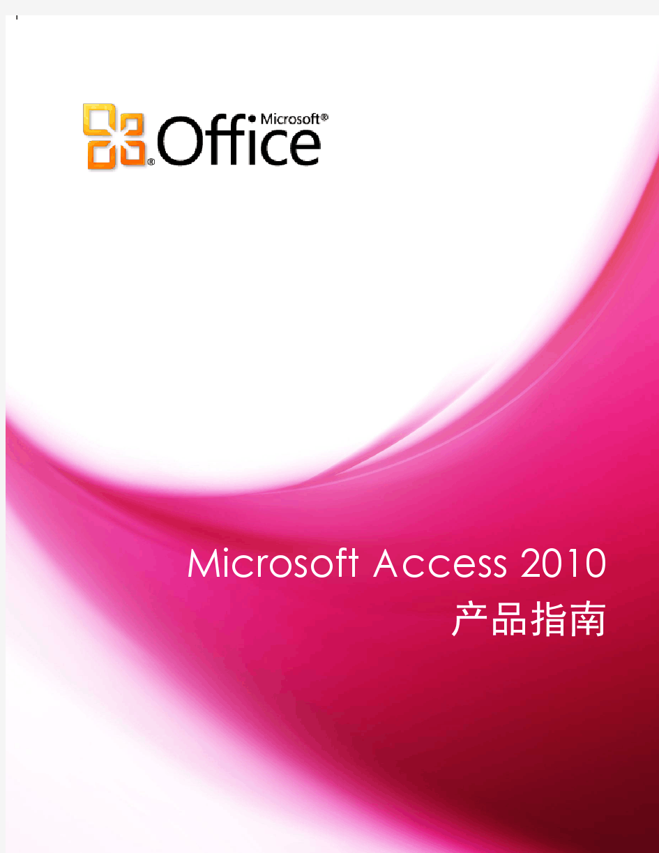Access 2010 入门