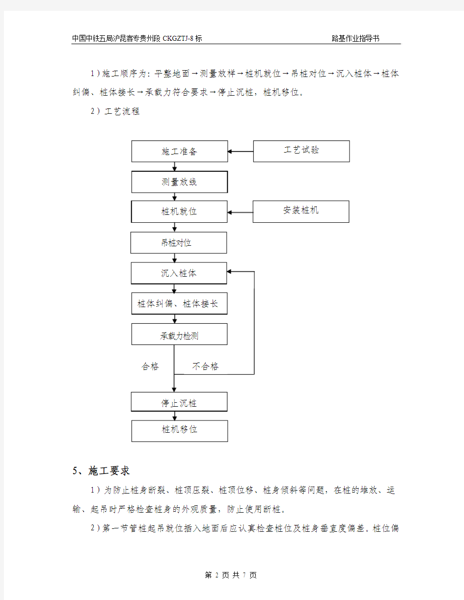 预制管桩作业指导书