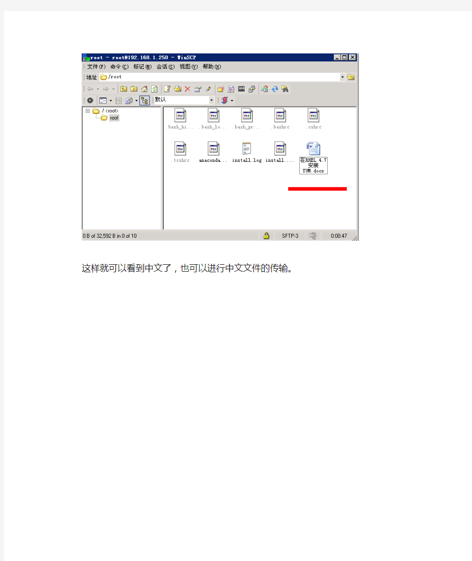 使用WinSCP 上传与下载文件(支持中文传输)