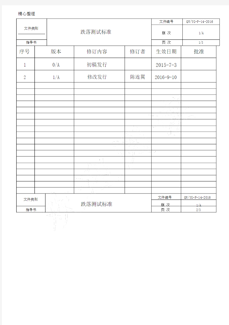 跌落测试标准--实用 (2).doc