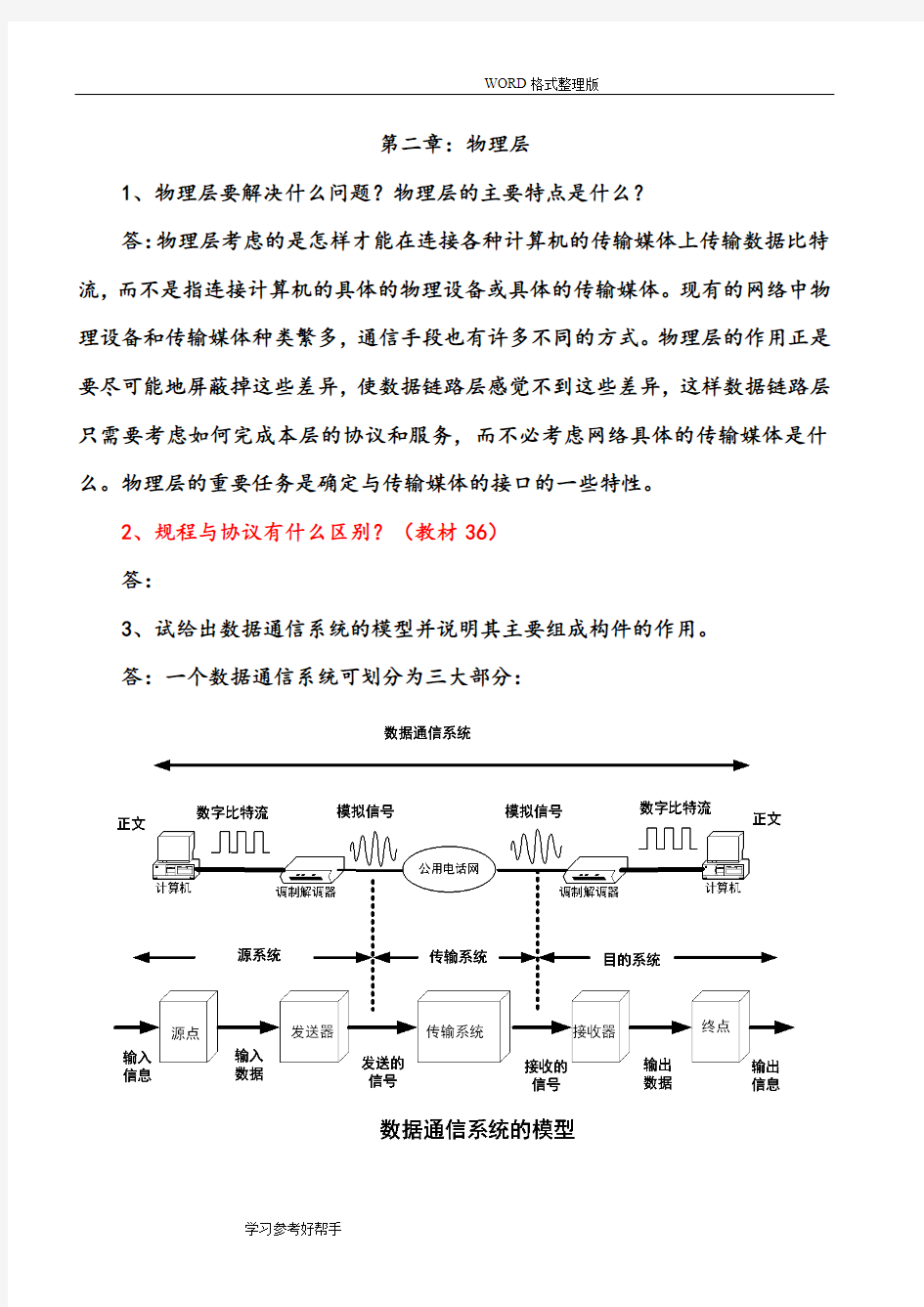 计算机网络第二章习题解答