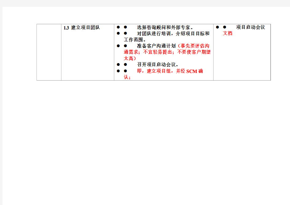 BPR项目规范(doc 9页)