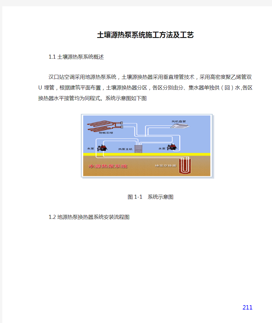 土壤源热泵系统施工方法及工艺