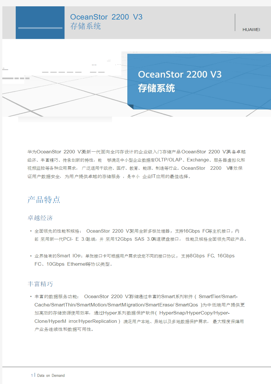 OceanStor2200存储系统技术白皮书