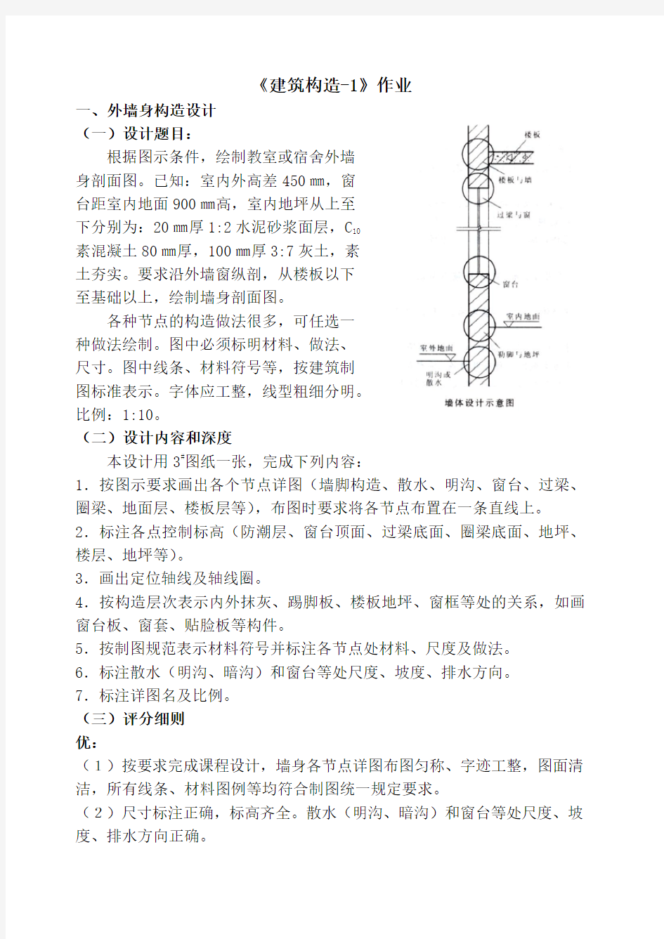 《建筑构造》作业