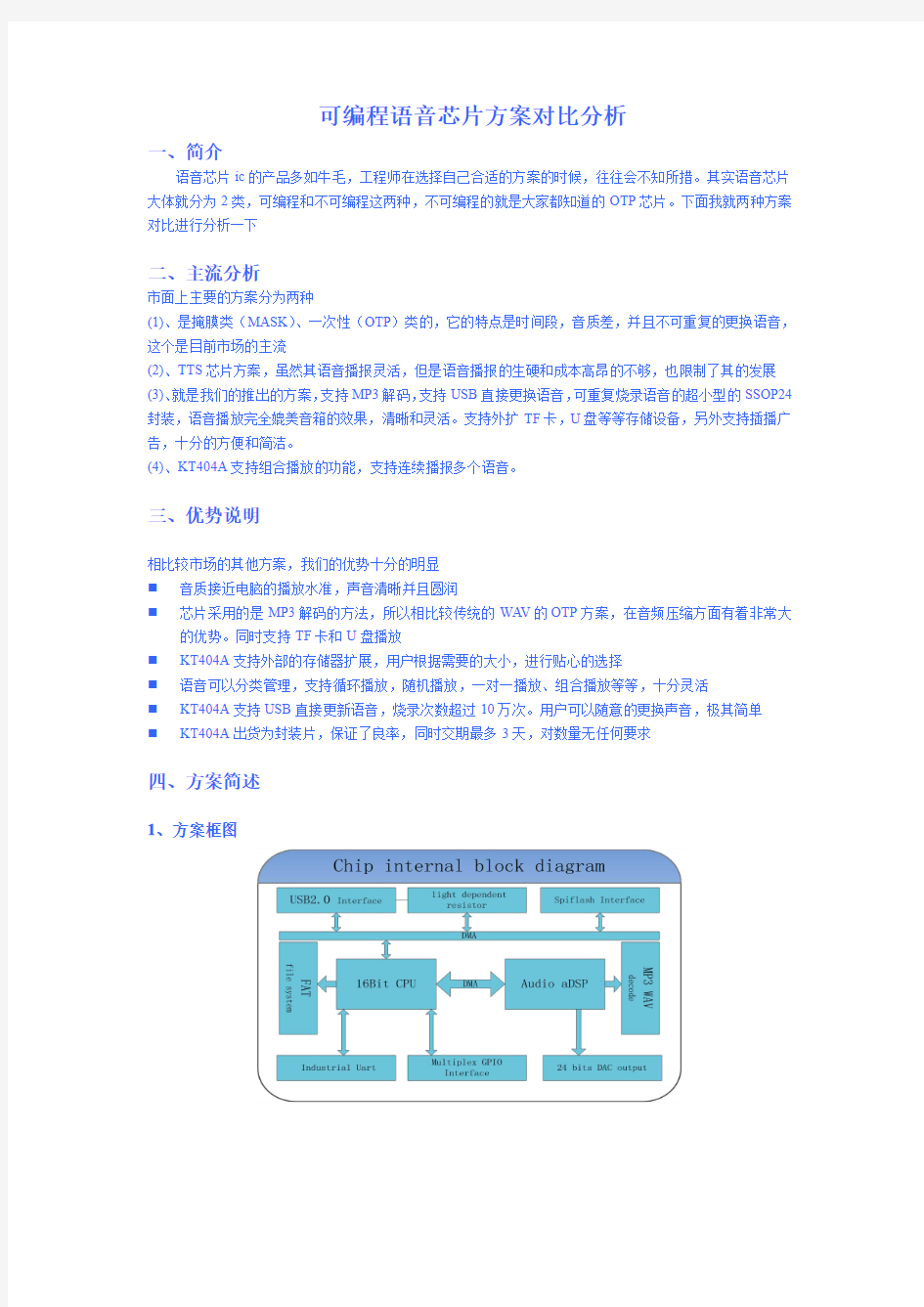 可编程语音芯片方案对比分析