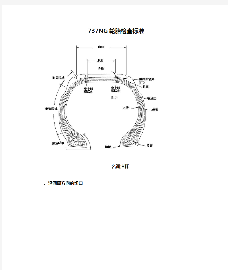 737NG轮胎检查标准