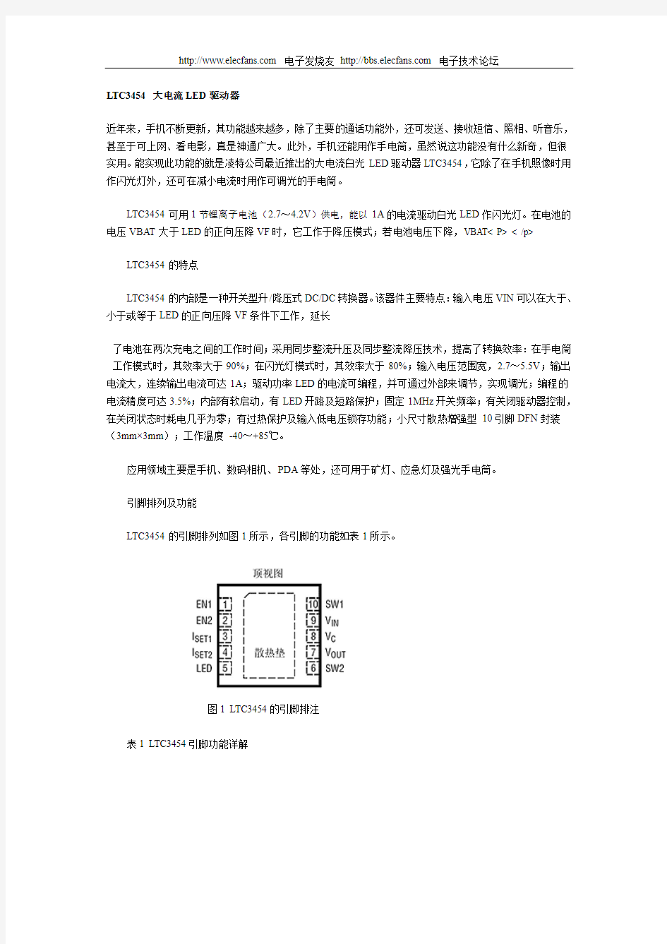 大电流LED驱动器(精)