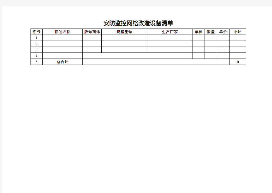 网络改造计划