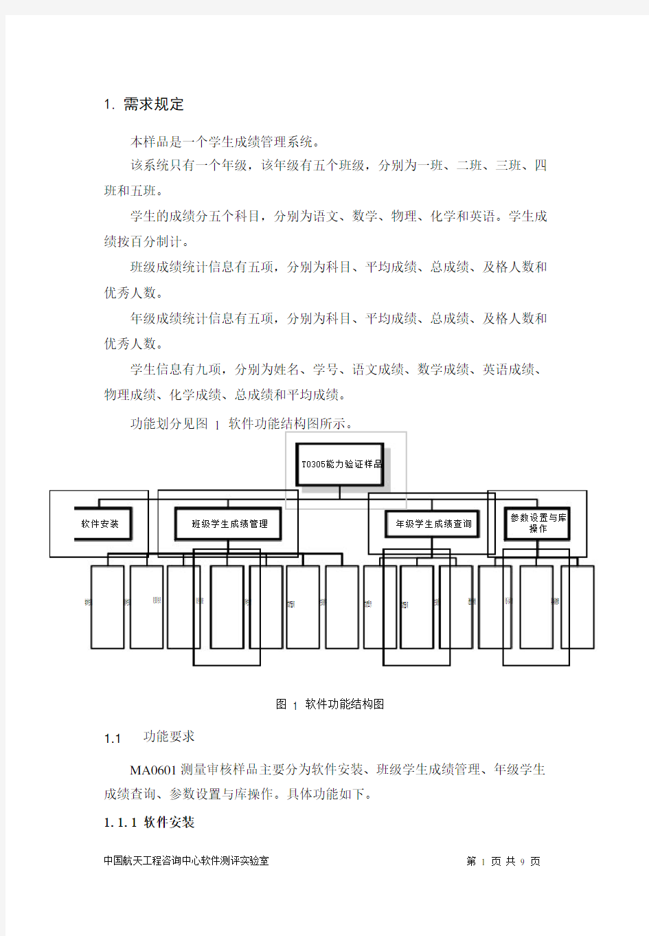 学生信息管理系统需求规定