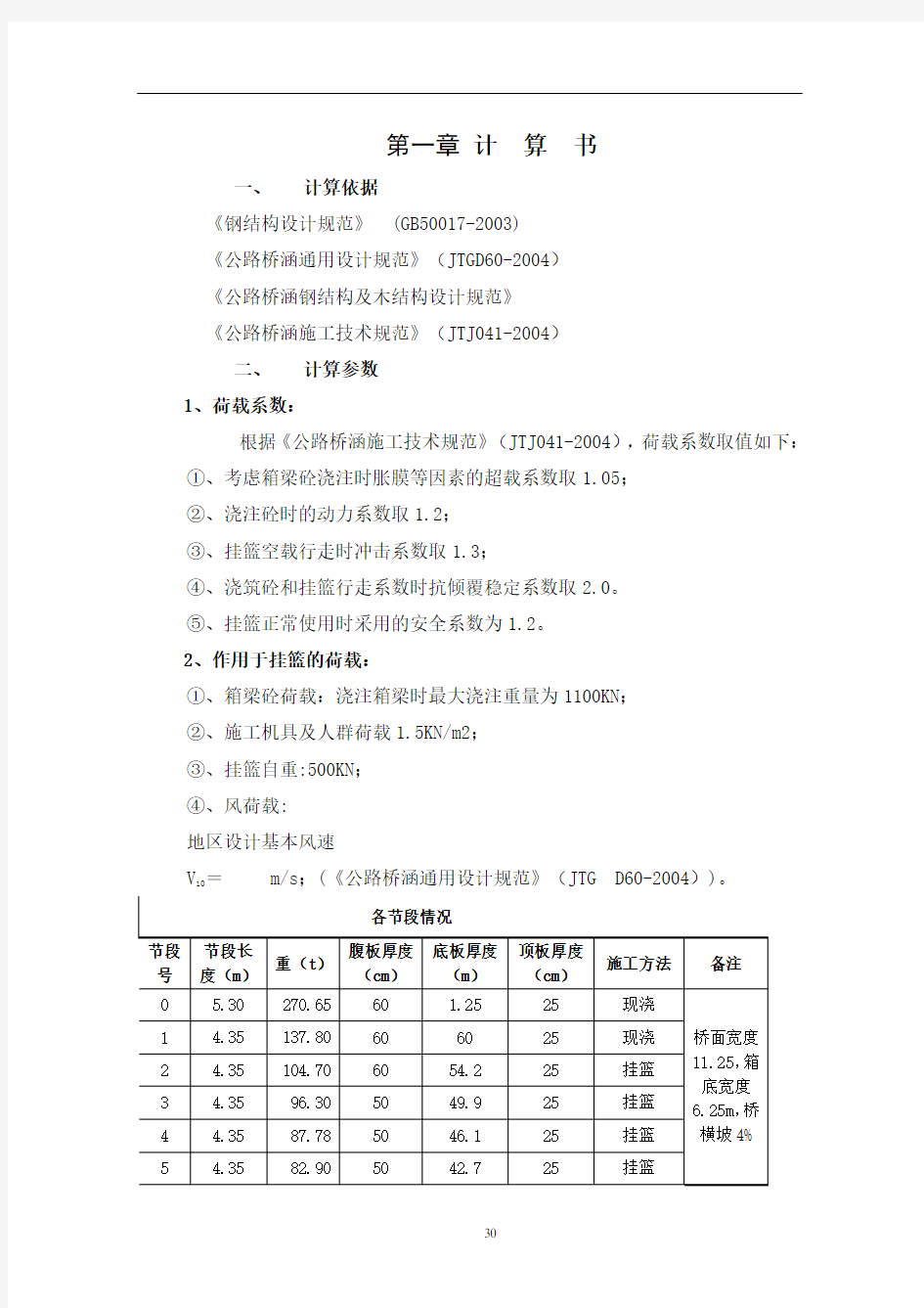 挂篮计算书示例概论