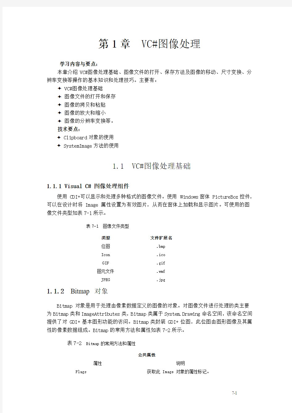 Csharp图像处理教案