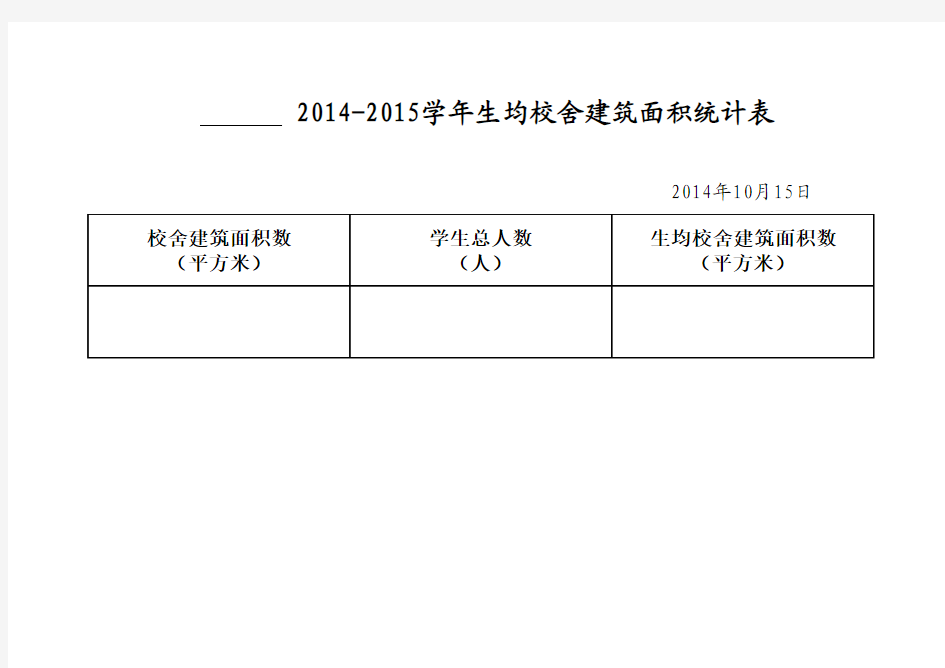 生均校舍建筑面积