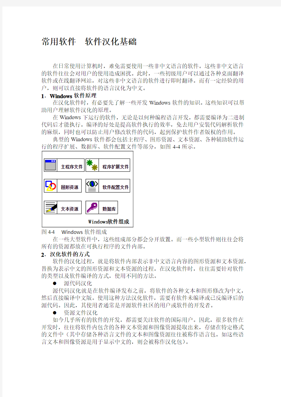 常用软件  软件汉化基础