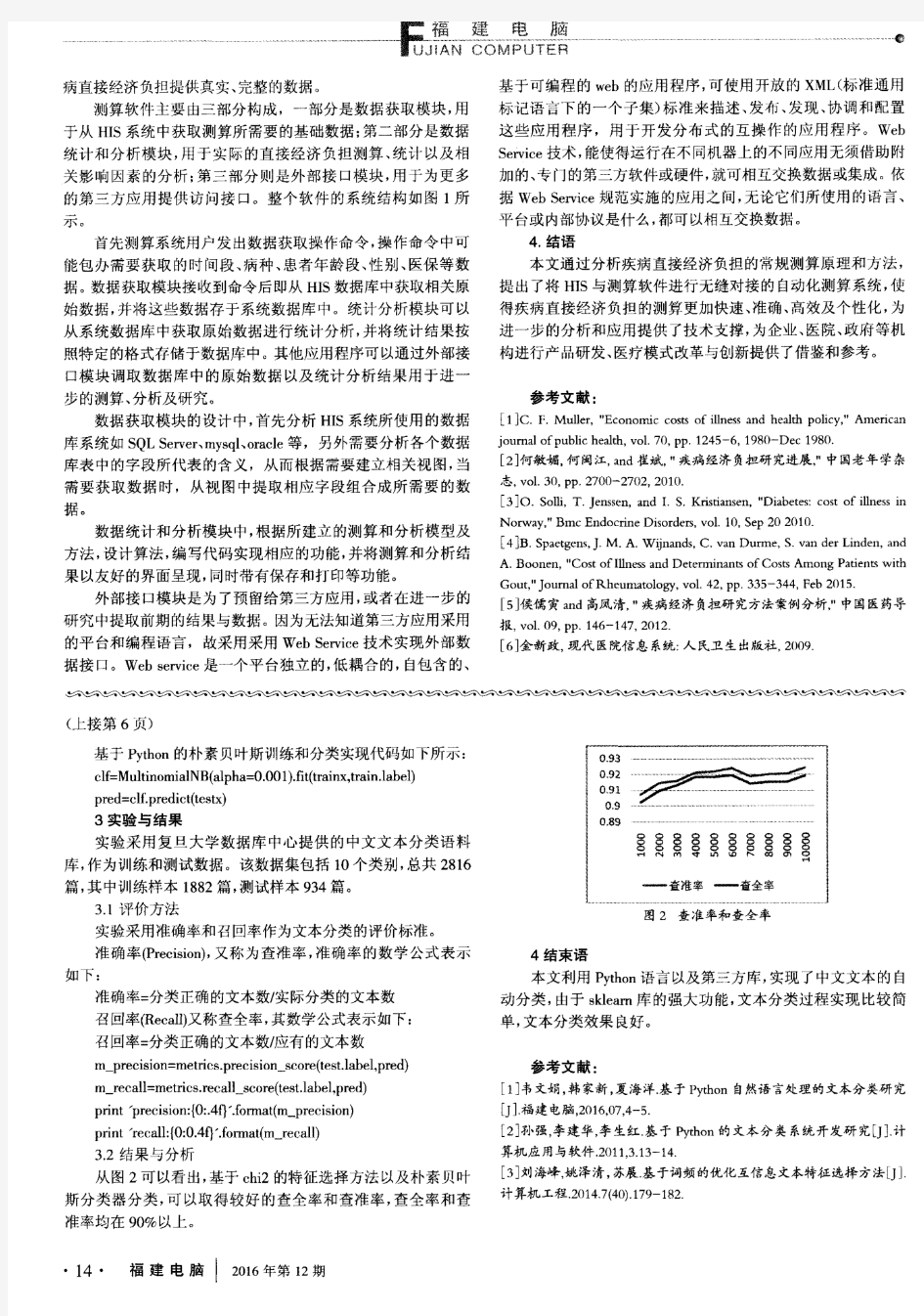 基于Python的中文文本分类的实现