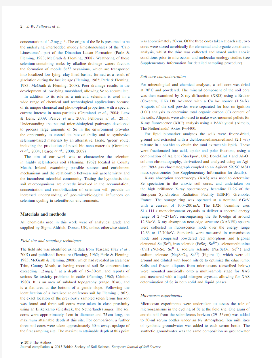 Microbial selenium transformations in seleniferous soils