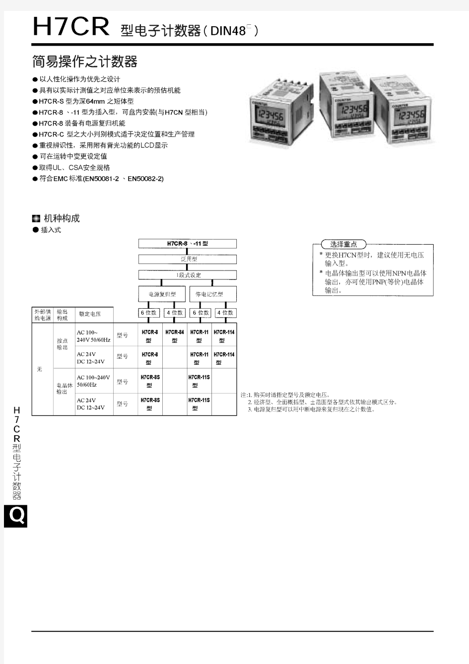 H7CR计数器说明书