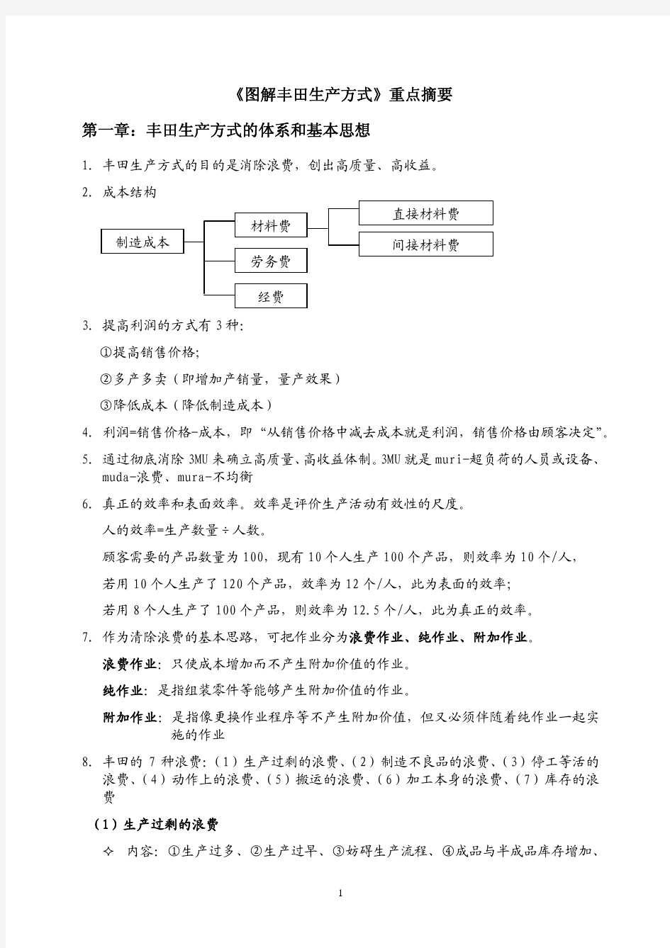 图解丰田生产方式要点