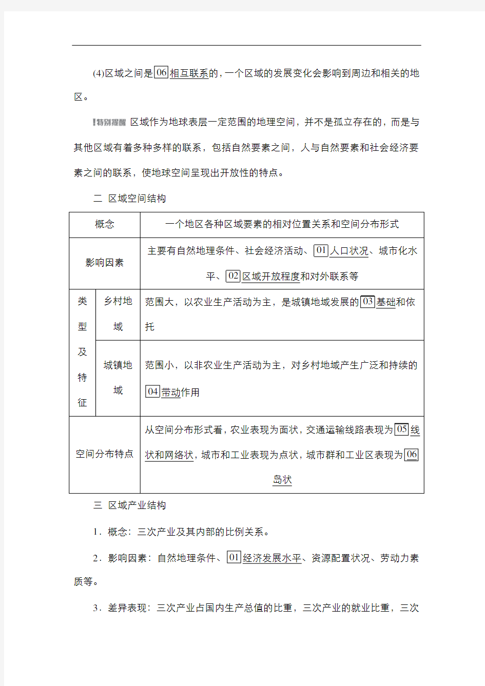 2021新高考地理一轮复习方案湘教版教学案+练习：第25讲区域的含义、区域发展阶段、区域发展差异