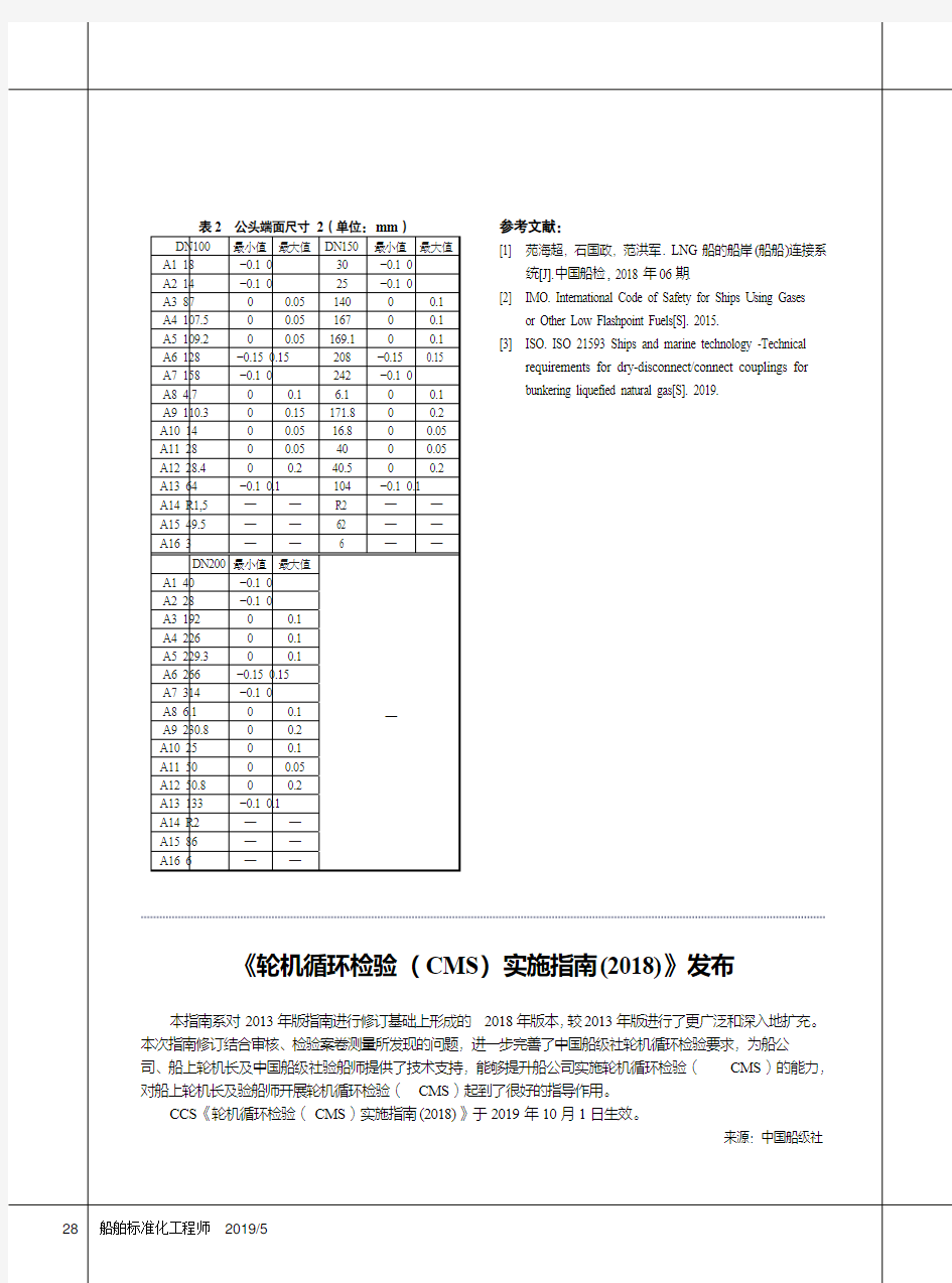 《轮机循环检验(CMS)实施指南(2018)》发布