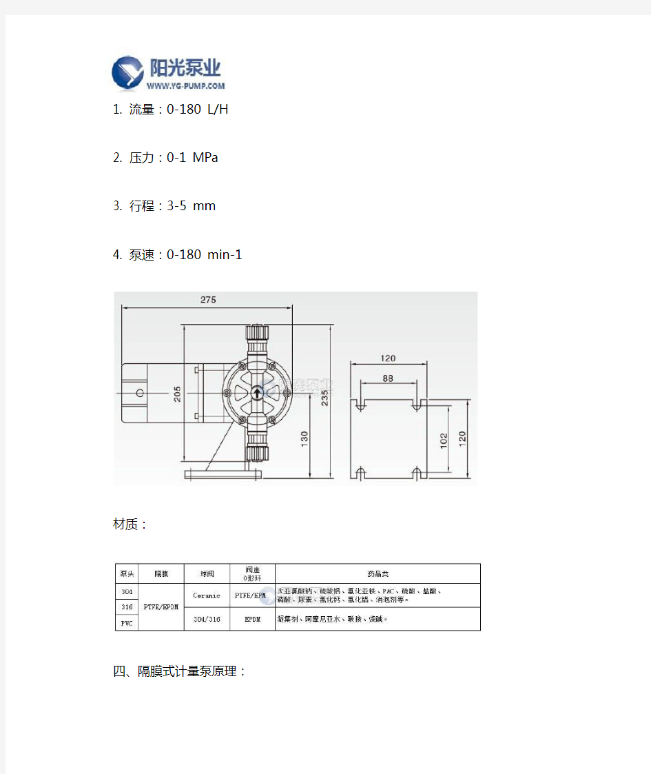 隔膜式计量泵原理及用途