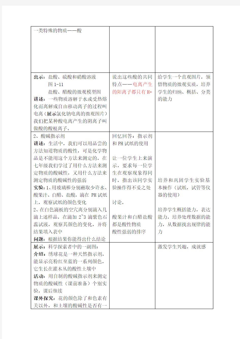 浙教版科学九上全册教案之第1章探索物质的变化第2节