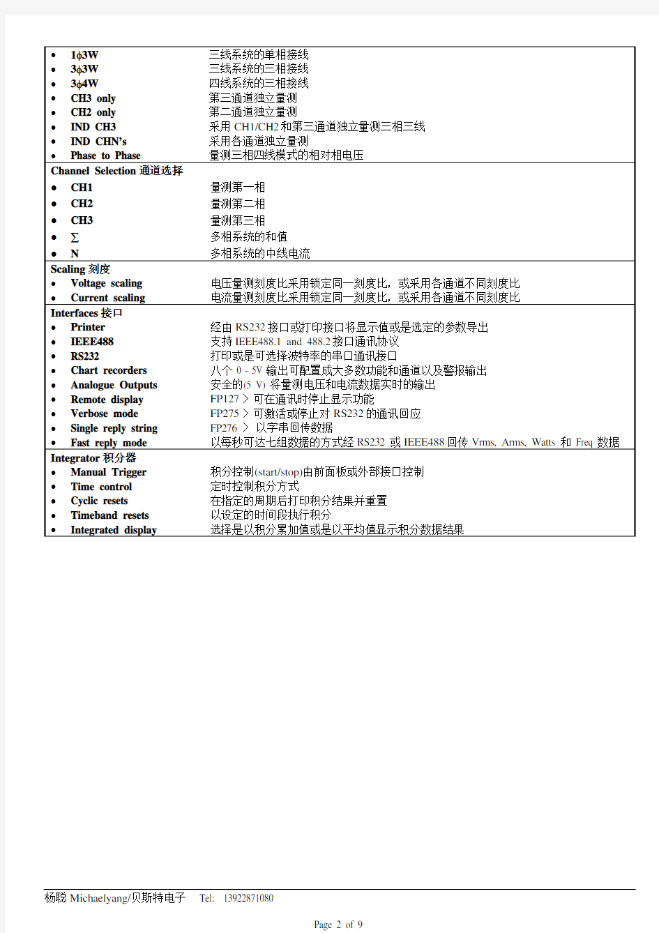 PM3000A中文简易使用手册