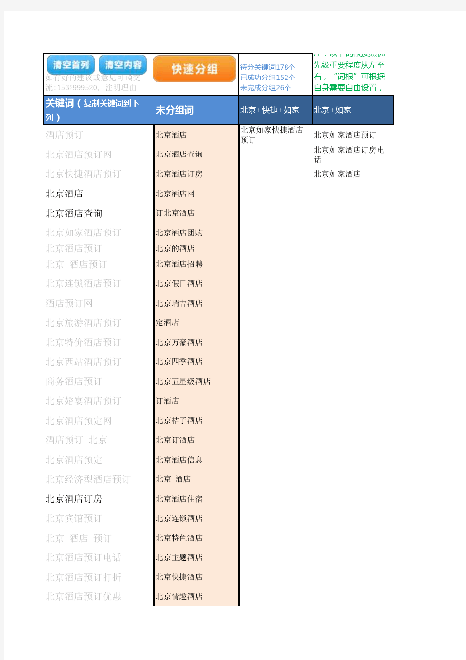 关键词分组工具