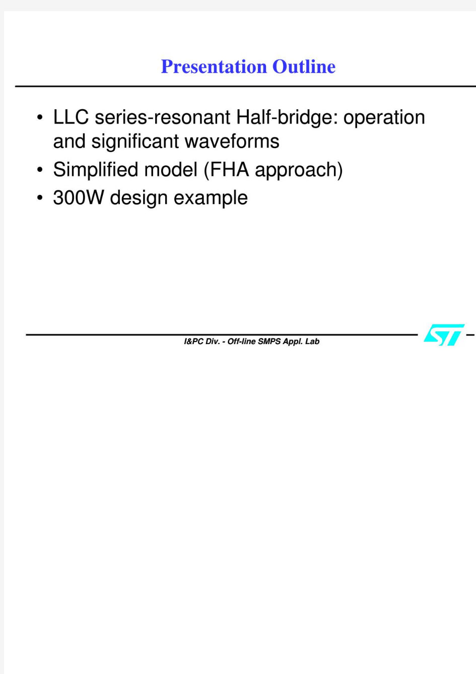 LLC电路基本原理分析及公式推导---ST(一).pdf