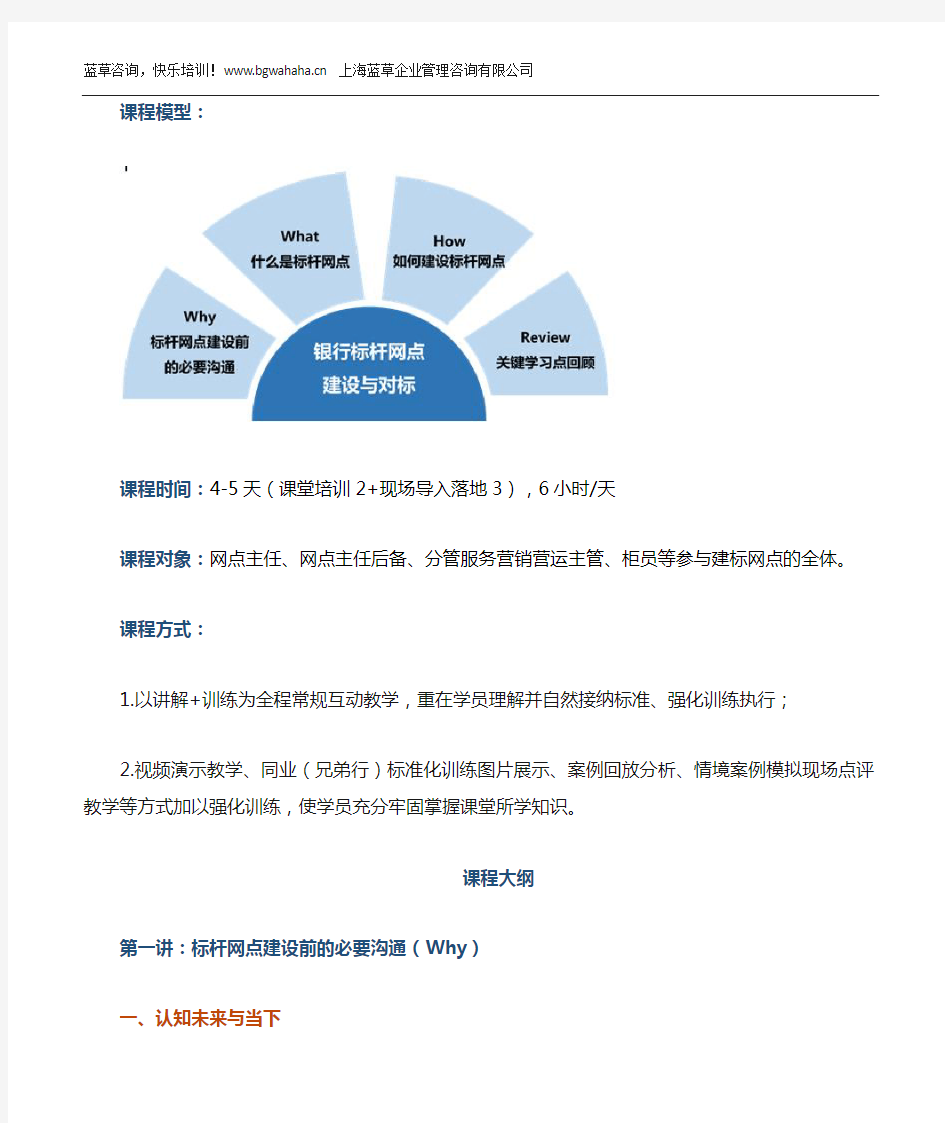 《银行标杆网点建设与对标》