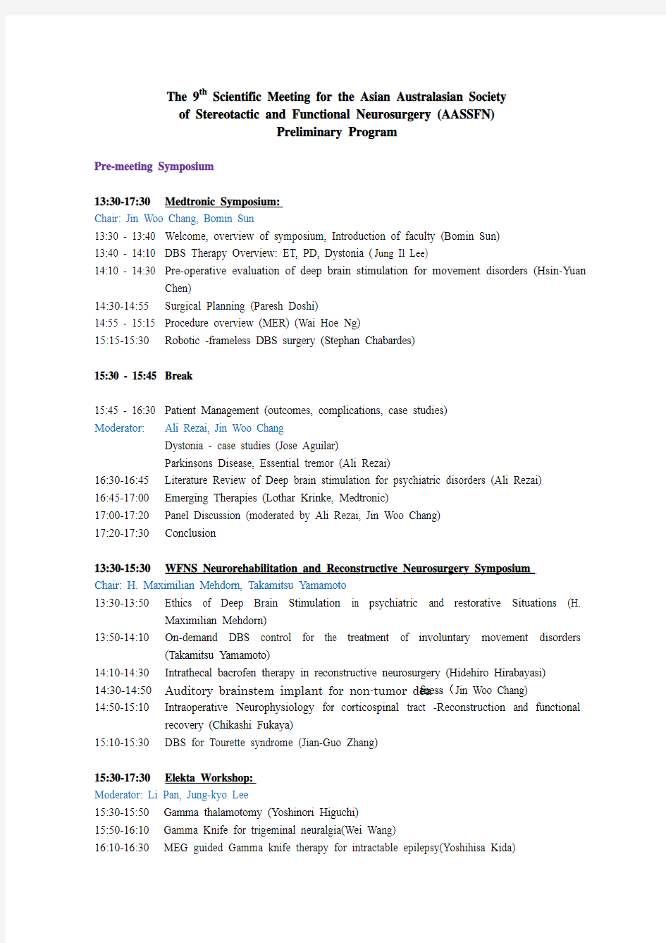 AASSFN2014 Final Program