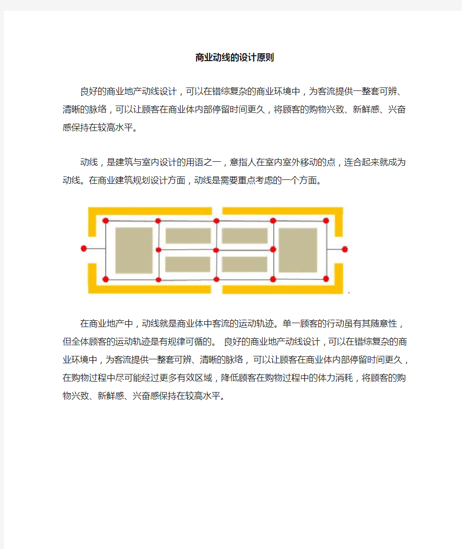 商业动线的设计原则