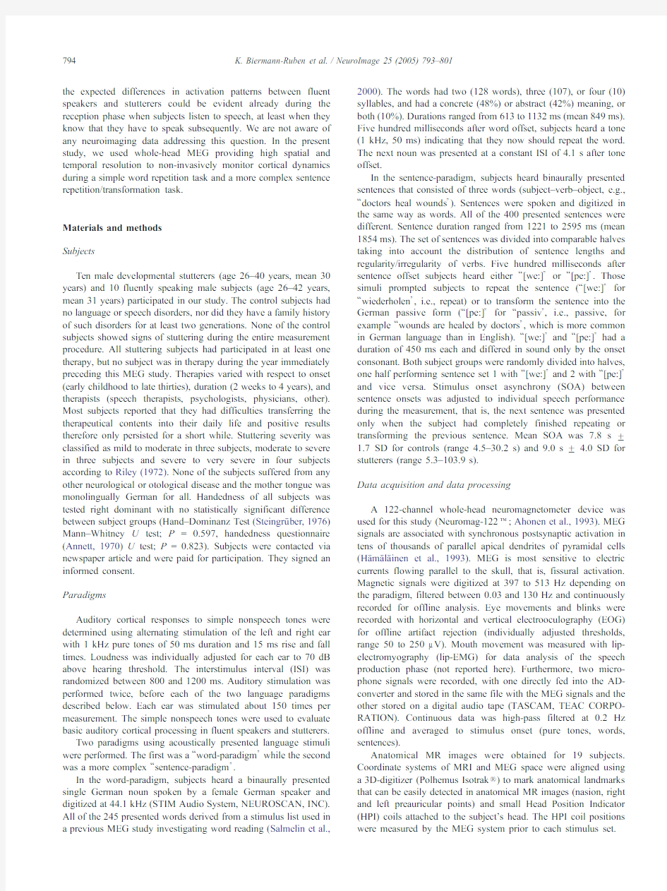 Right rolandic activation during speech perception in