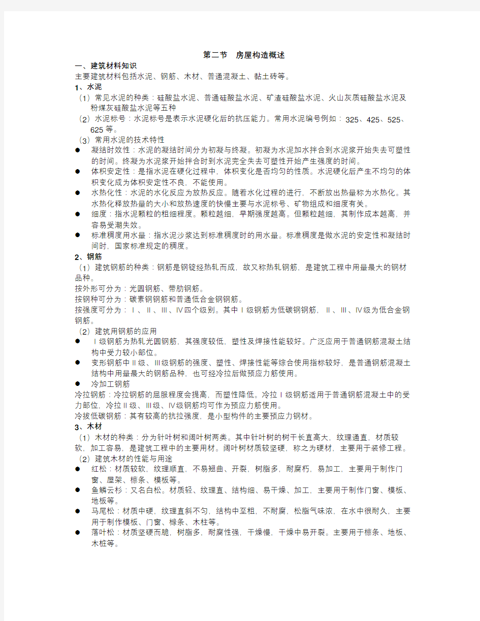 【房地产经营管理】房地产建筑基础知识二