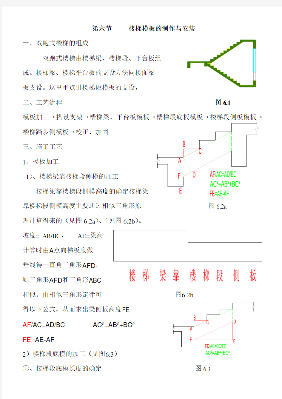 楼梯模板的制作与安装