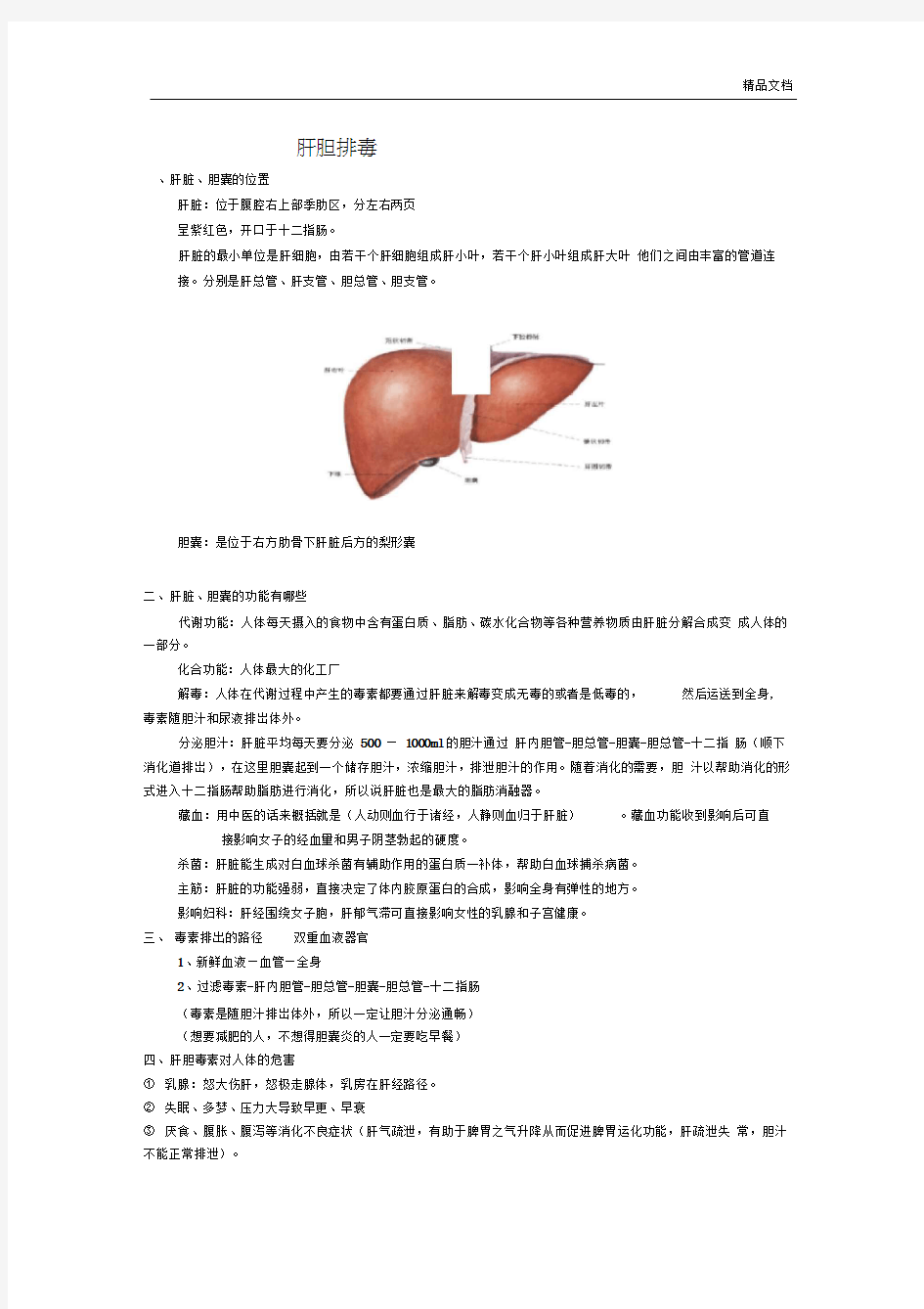 肝胆排毒