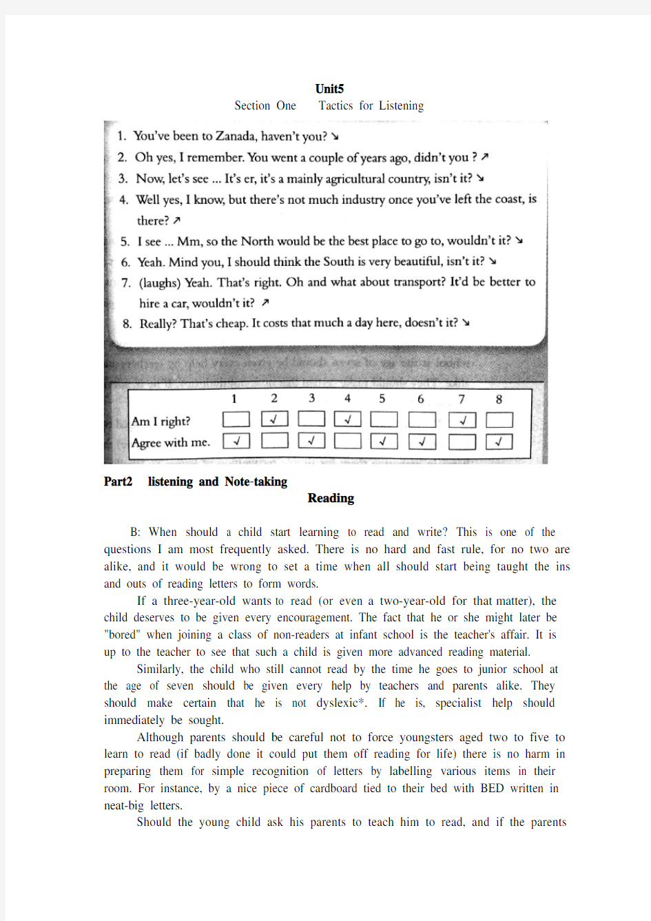 听力教程第二版第二册Unit-5答案