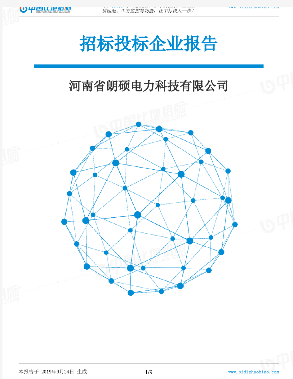 河南省朗硕电力科技有限公司_中标190924