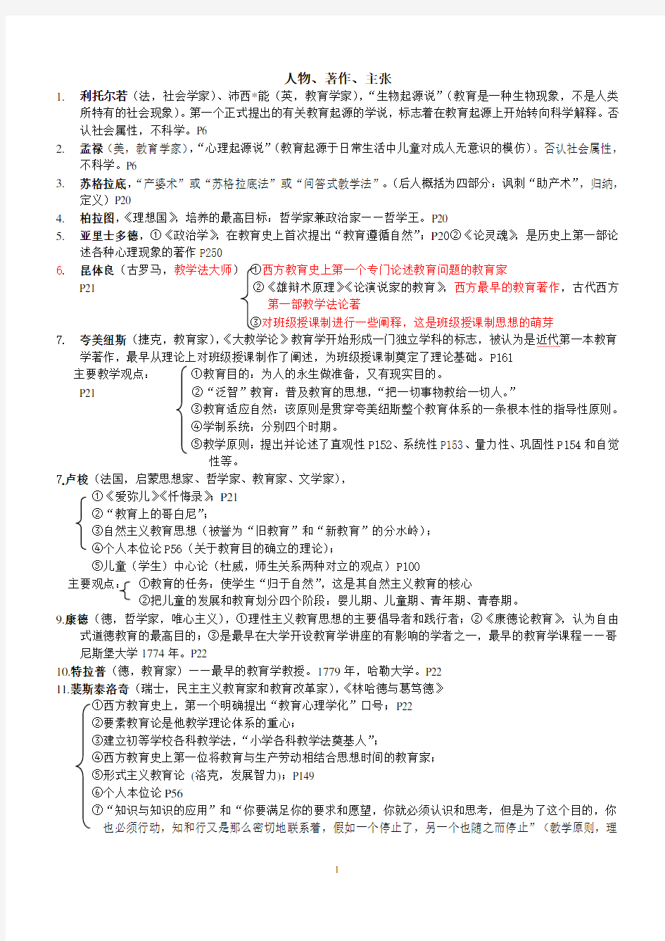 教师招聘考试知识点总结讲课稿