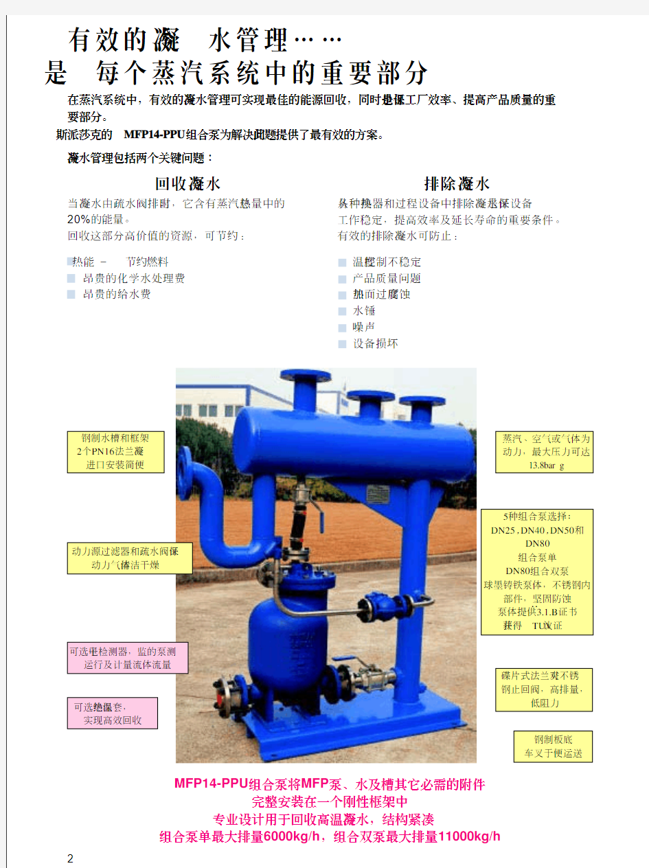 自动疏水阀泵原理MFP14-PPU