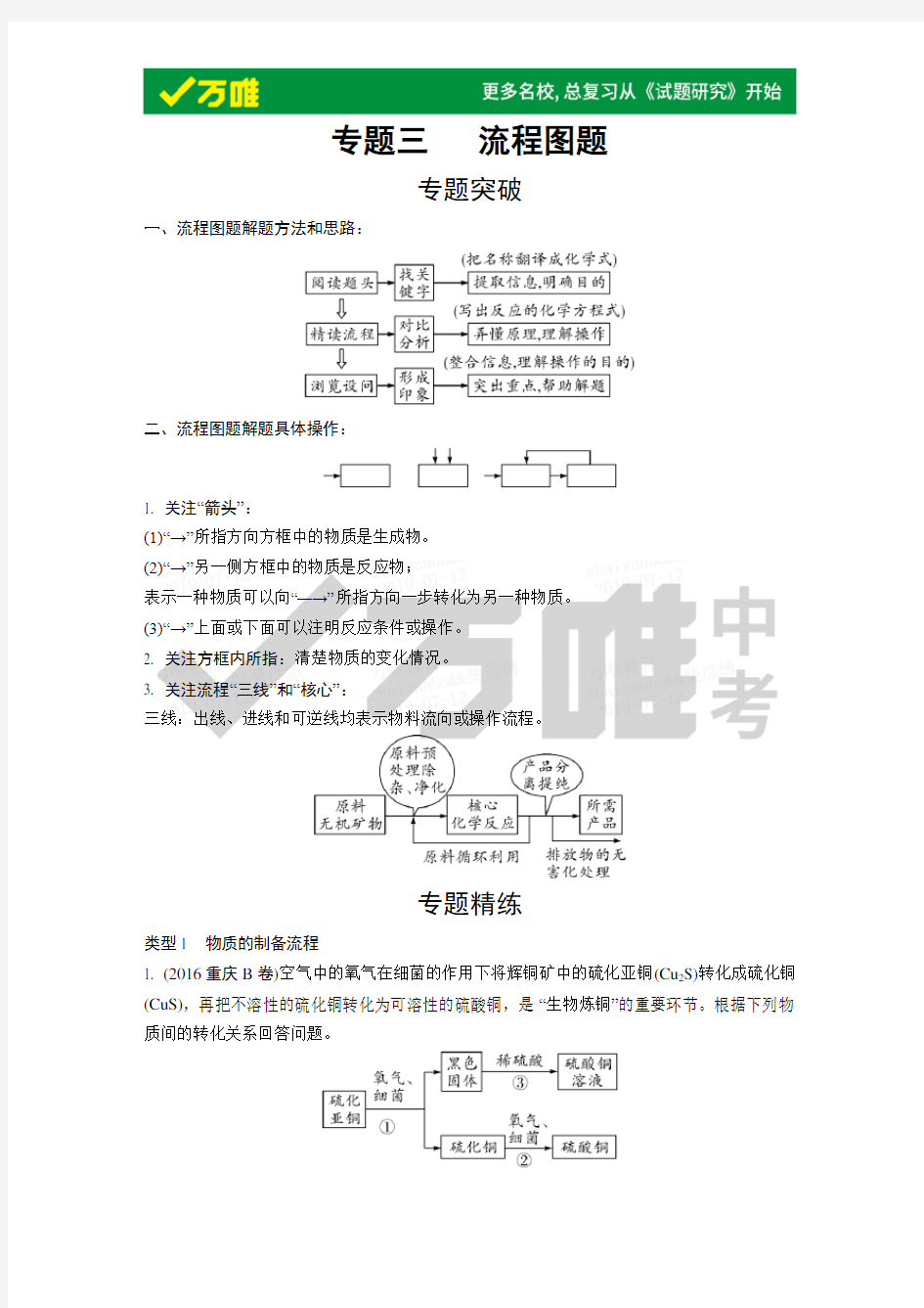 3.专题三 流程图题