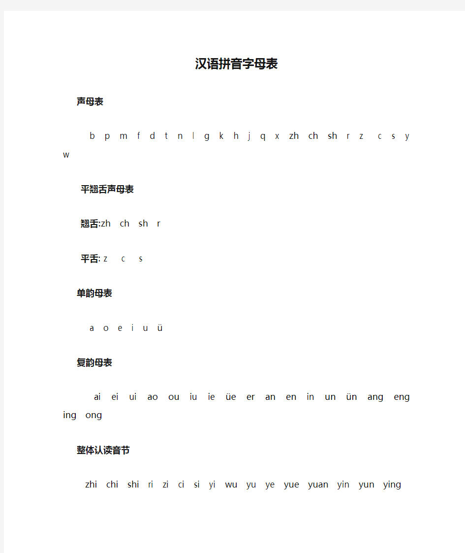 汉语拼音字母表(全部)(1)