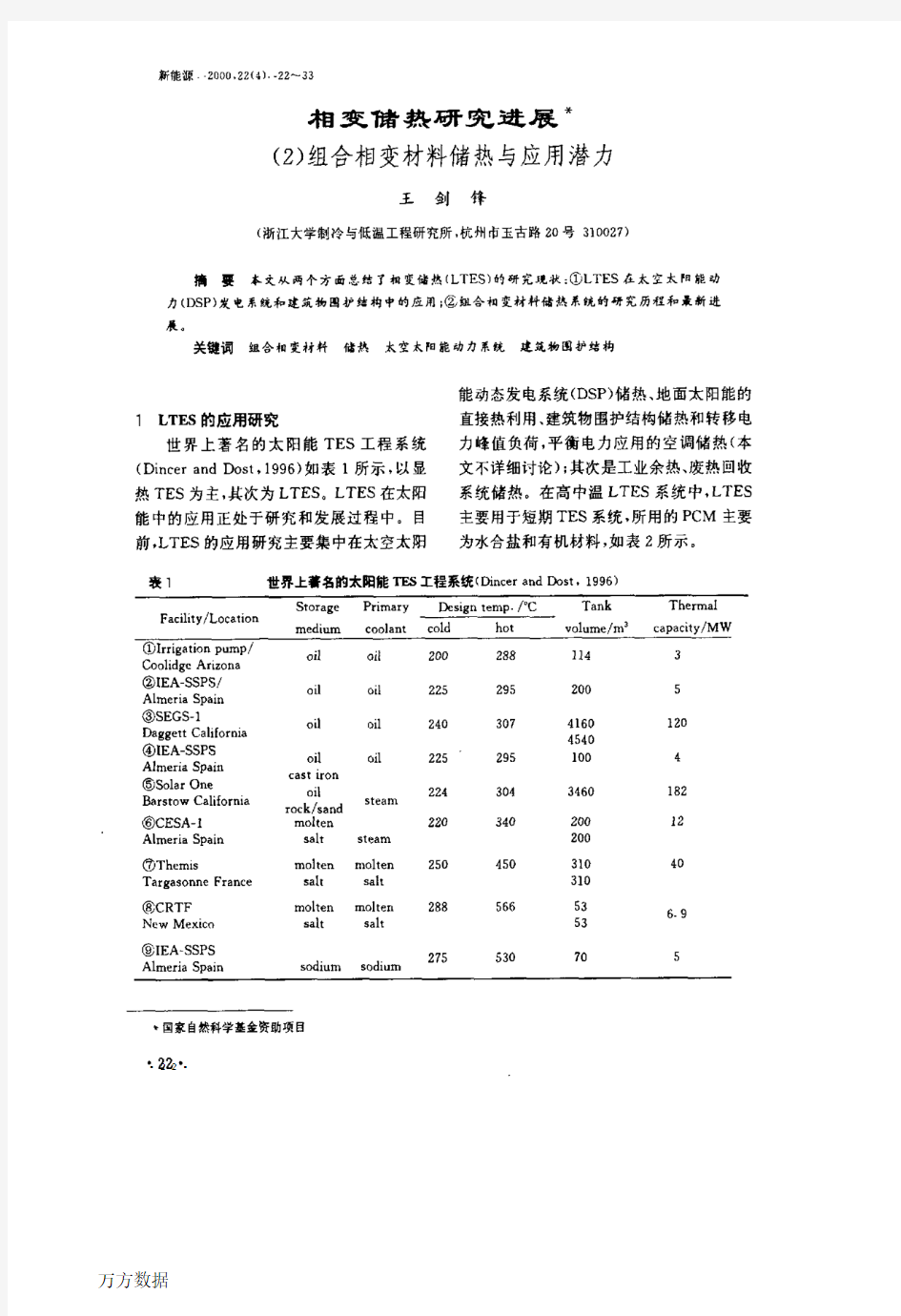 相变储热研究进展(2)组合相变材料储热与应用潜力