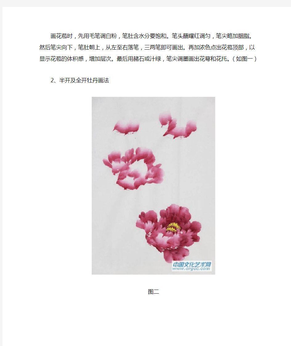 中国画：写意牡丹画法