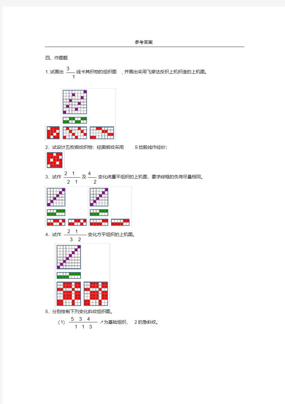 织物结构与设计作图